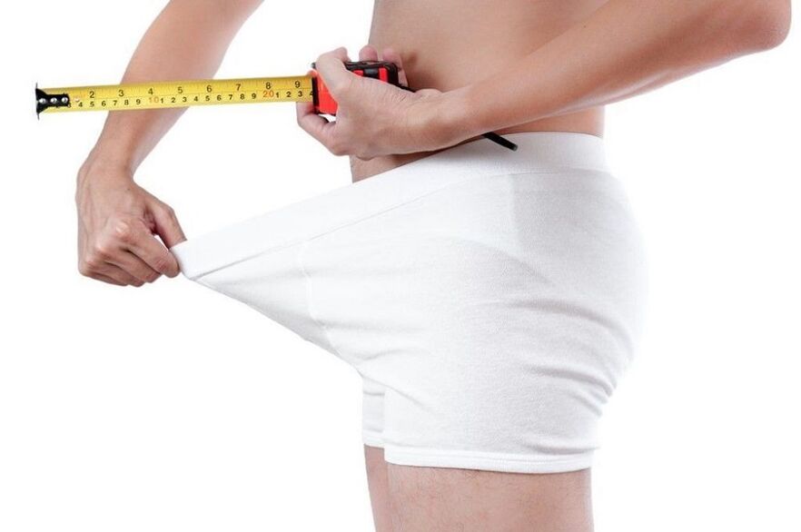 мерење на пенисот пред вежби за зголемување